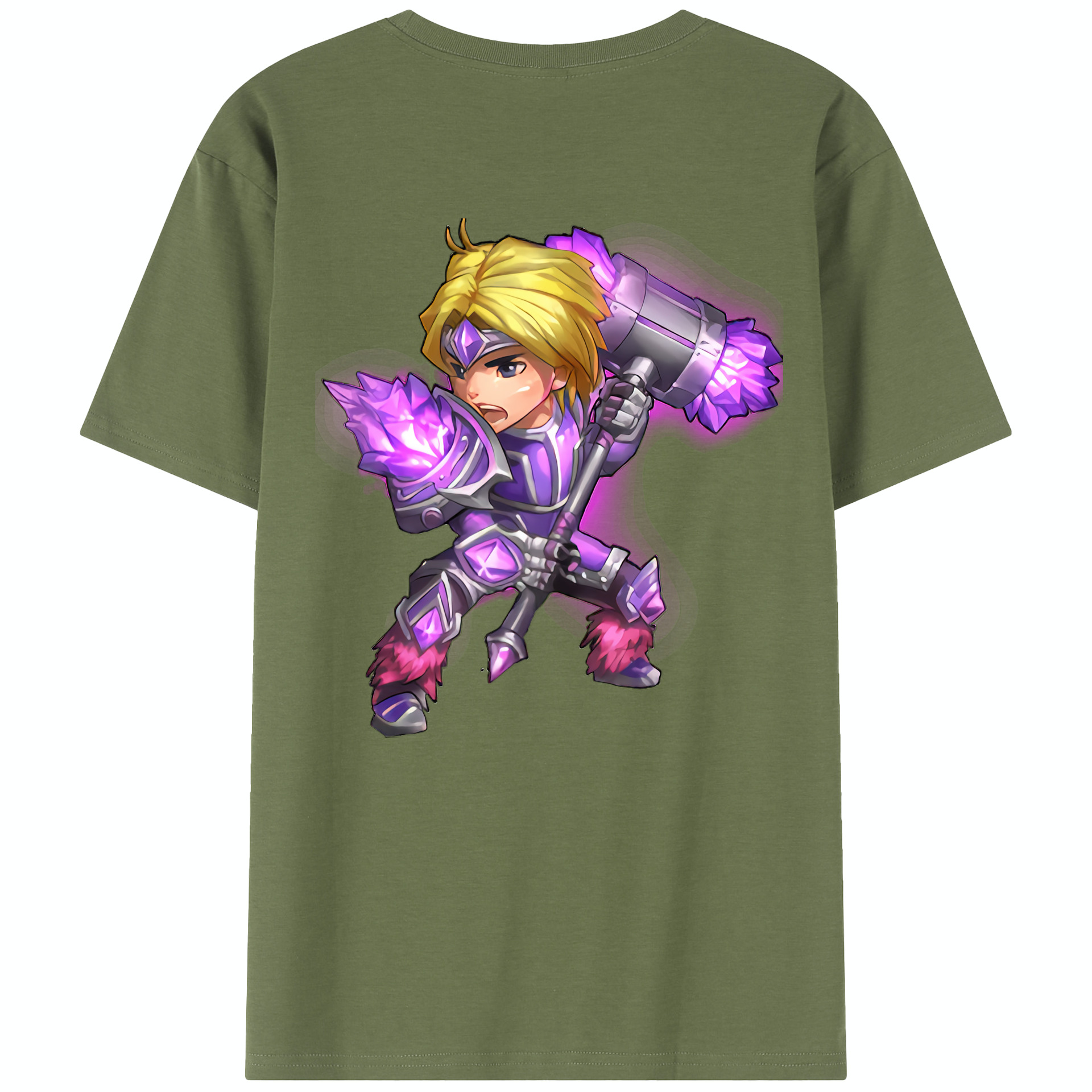 リーグ・オブ・レジェンド League of Legends LOL 綿100％半袖Tシャツ（背面プリント）
